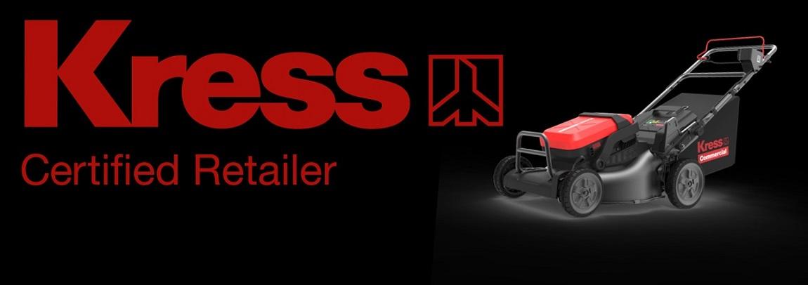 Kress Lawnmower on a black background